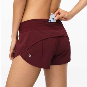 Lululemon speed shorts